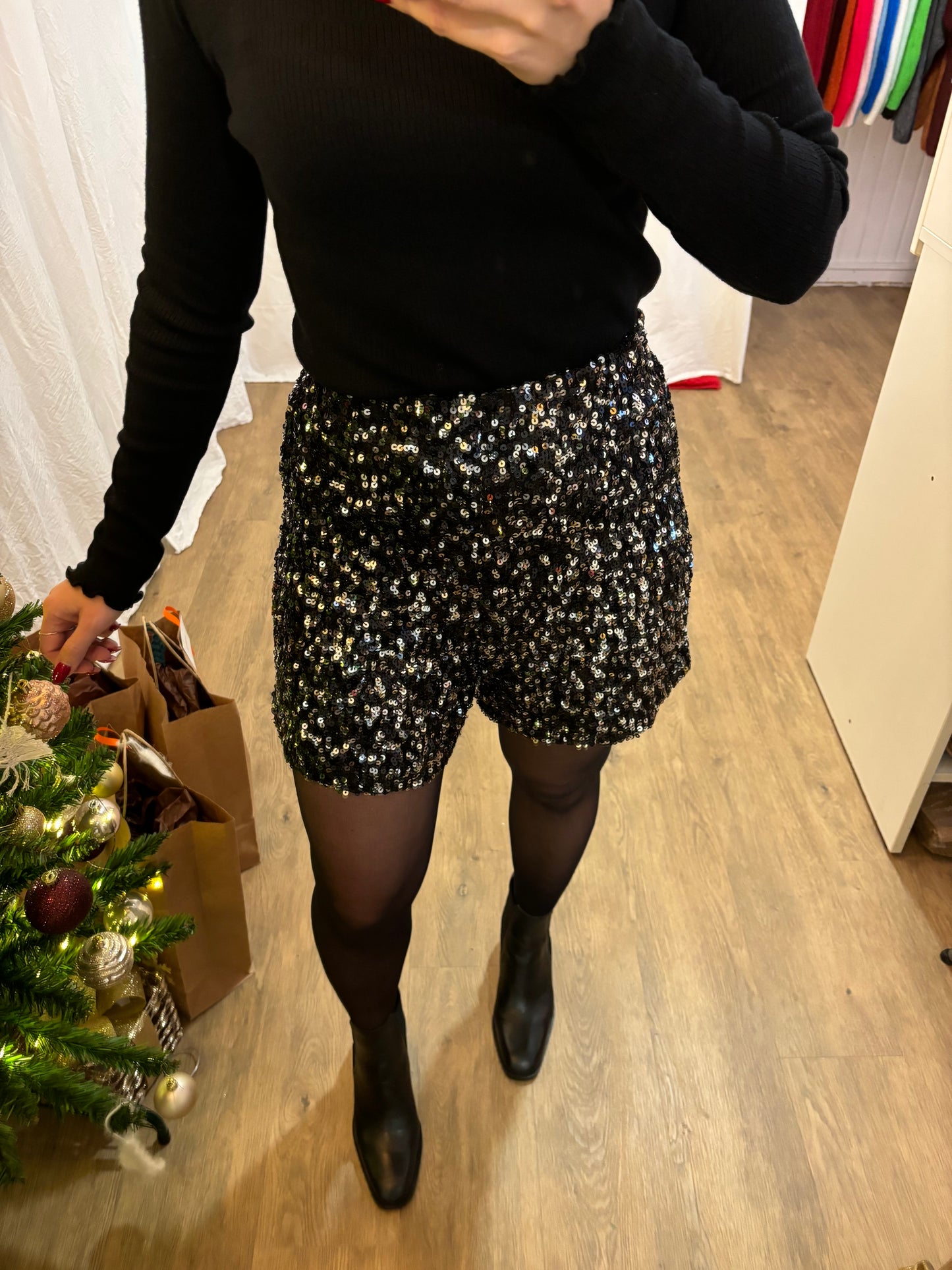 Short SIAM à sequins