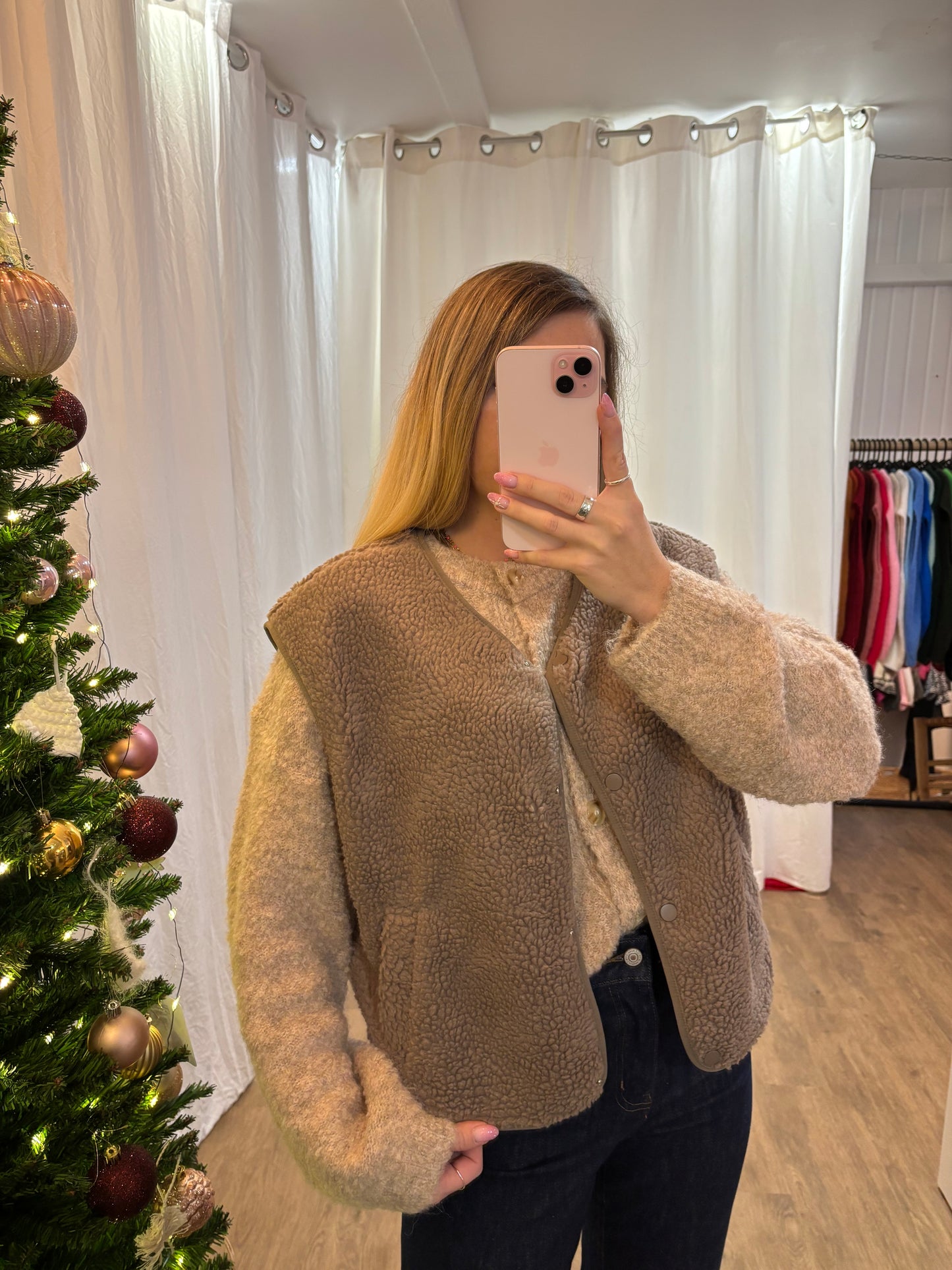 Veste sans manches Taupe