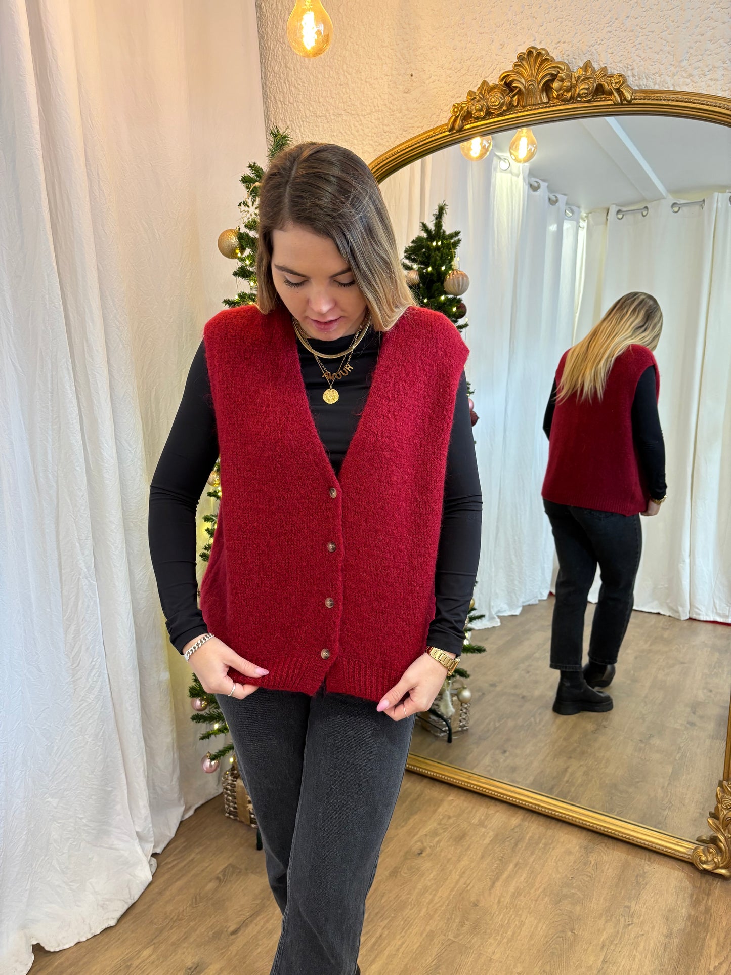 33 - Gilet TOM Framboise foncé