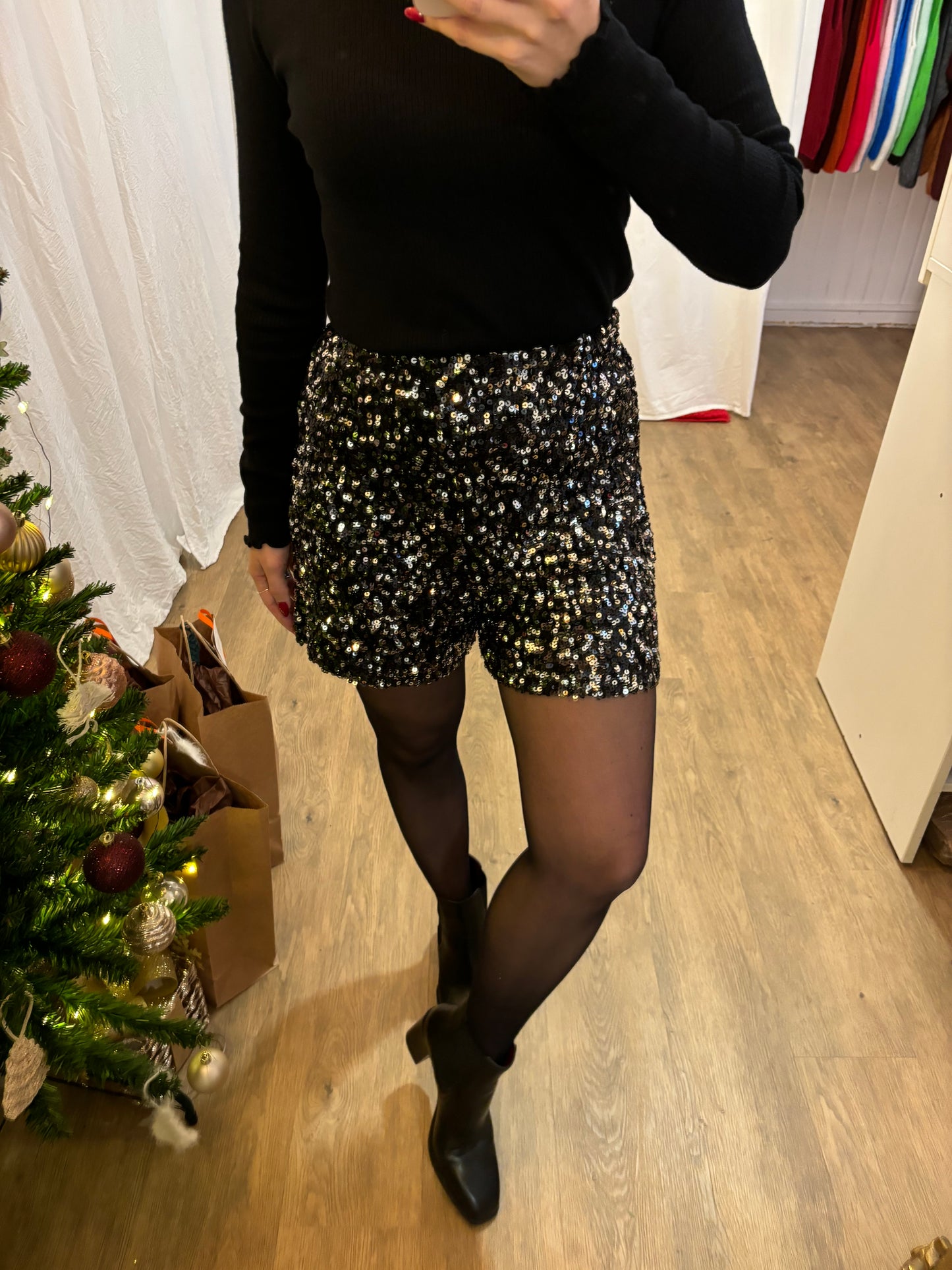 Short SIAM à sequins