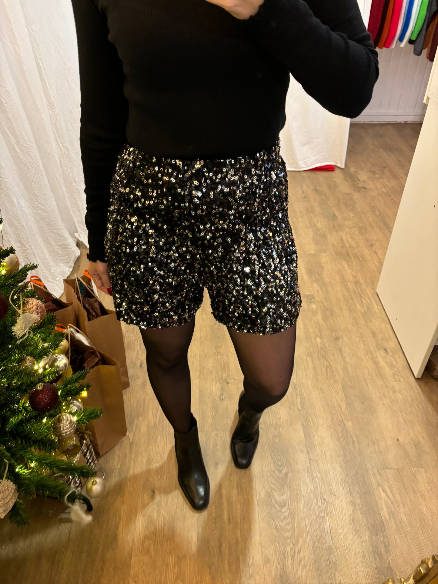 Short SIAM à sequins