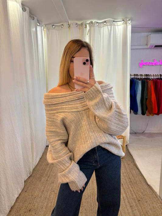 Pull PATT Beige