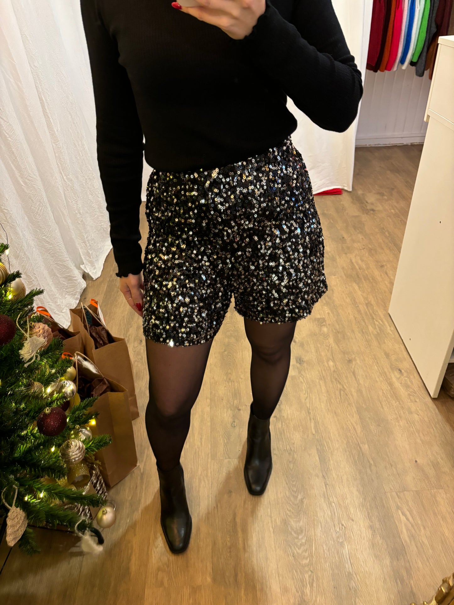 Short SIAM à sequins