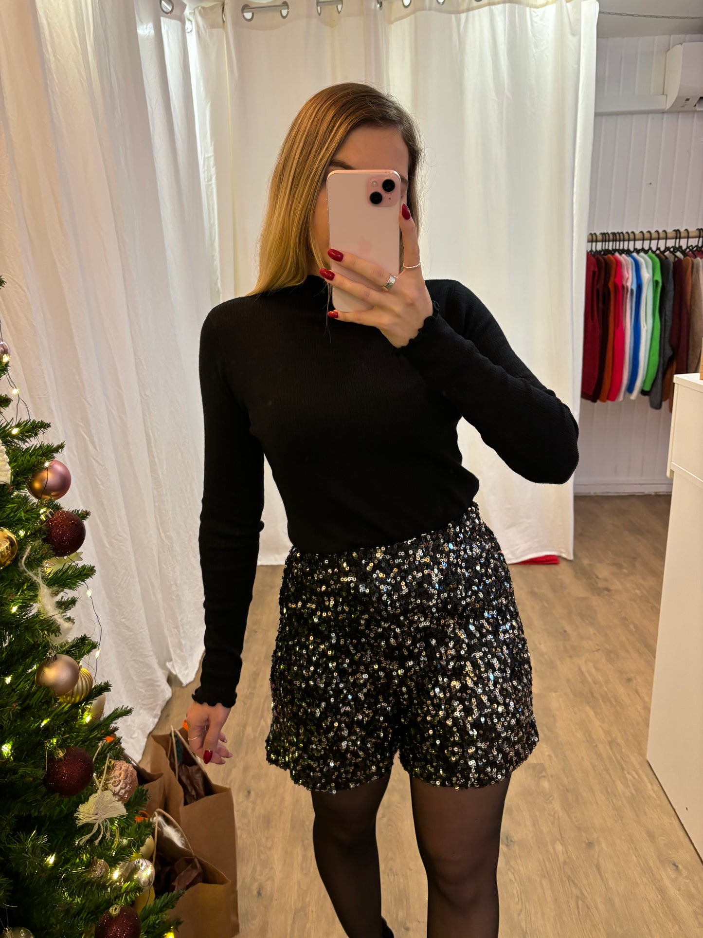 Short SIAM à sequins