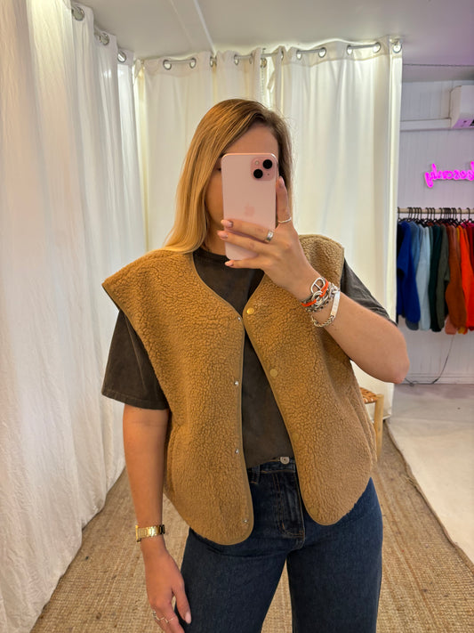 Veste sans manches ALIX Camel