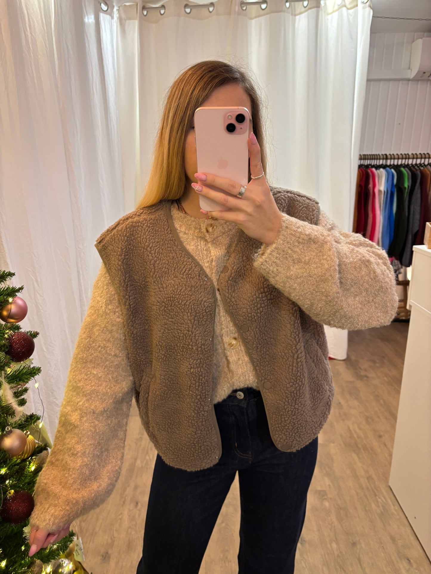 Veste sans manches Taupe