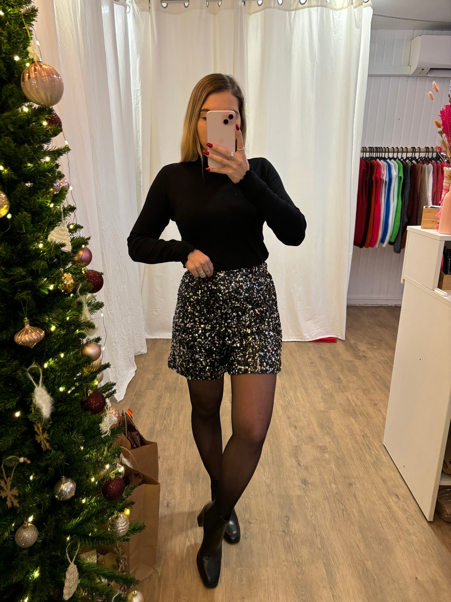 Short SIAM à sequins