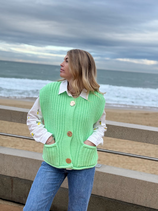 Gilet sans manches GINETTE Vert